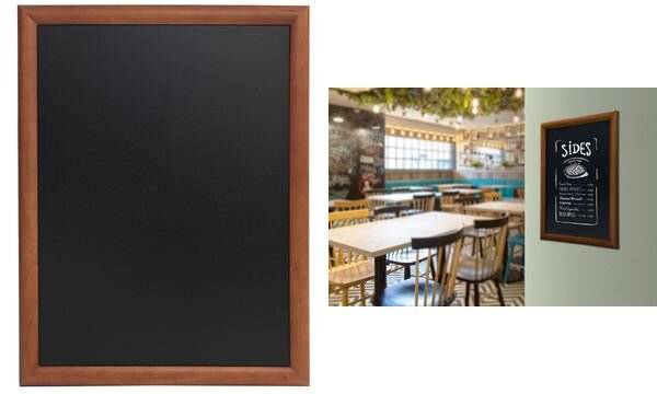 Securit Kreidetafel UNIVERSAL, mit Holzrahmen, dunkelbraun (70020478)-1