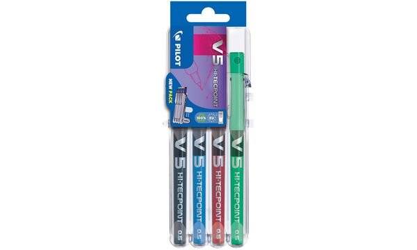 PILOT Tintenroller Hi-Tecpoint V5 Set2Go, 4er Etui-1