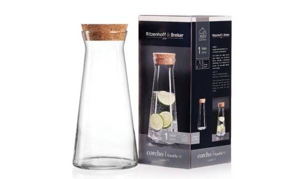 Ritzenhoff & Breker Glaskaraffe "CORCHO", 1,0 l (6455795)-1