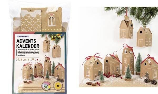 folia Adventskalender-Set HYGGE DORF, 49-teilig (57907019)-0
