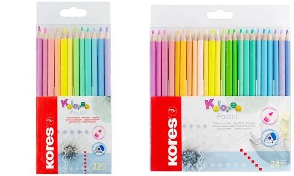Kores Dreikant-Buntstifte "Kolores Pastel", 24er Kartonetui (5693321)-0