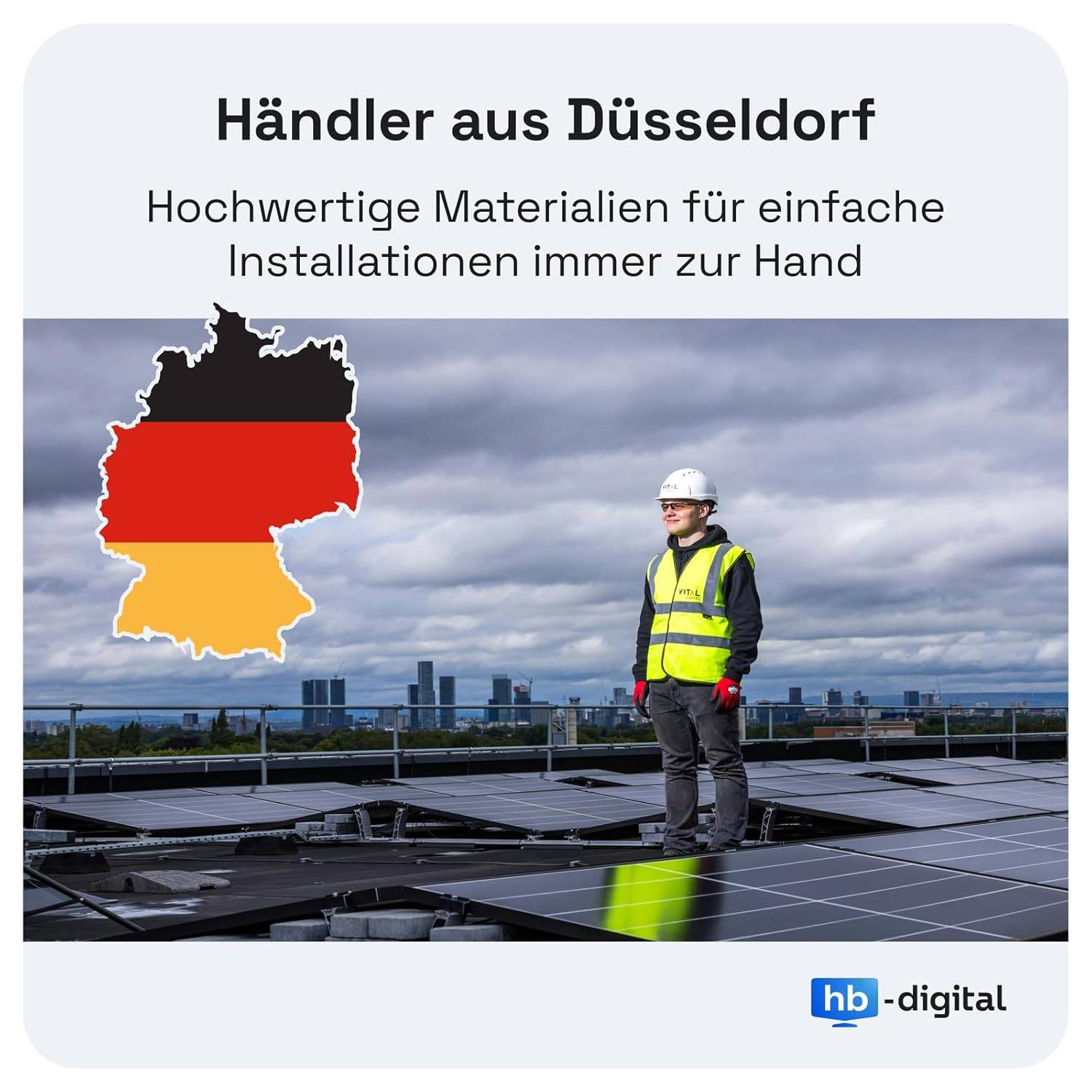 hb-digital Solarkabel 20m H1Z2Z2-K Photovoltaik Kabel 6mm2 für Solaranlagen schwarz-3
