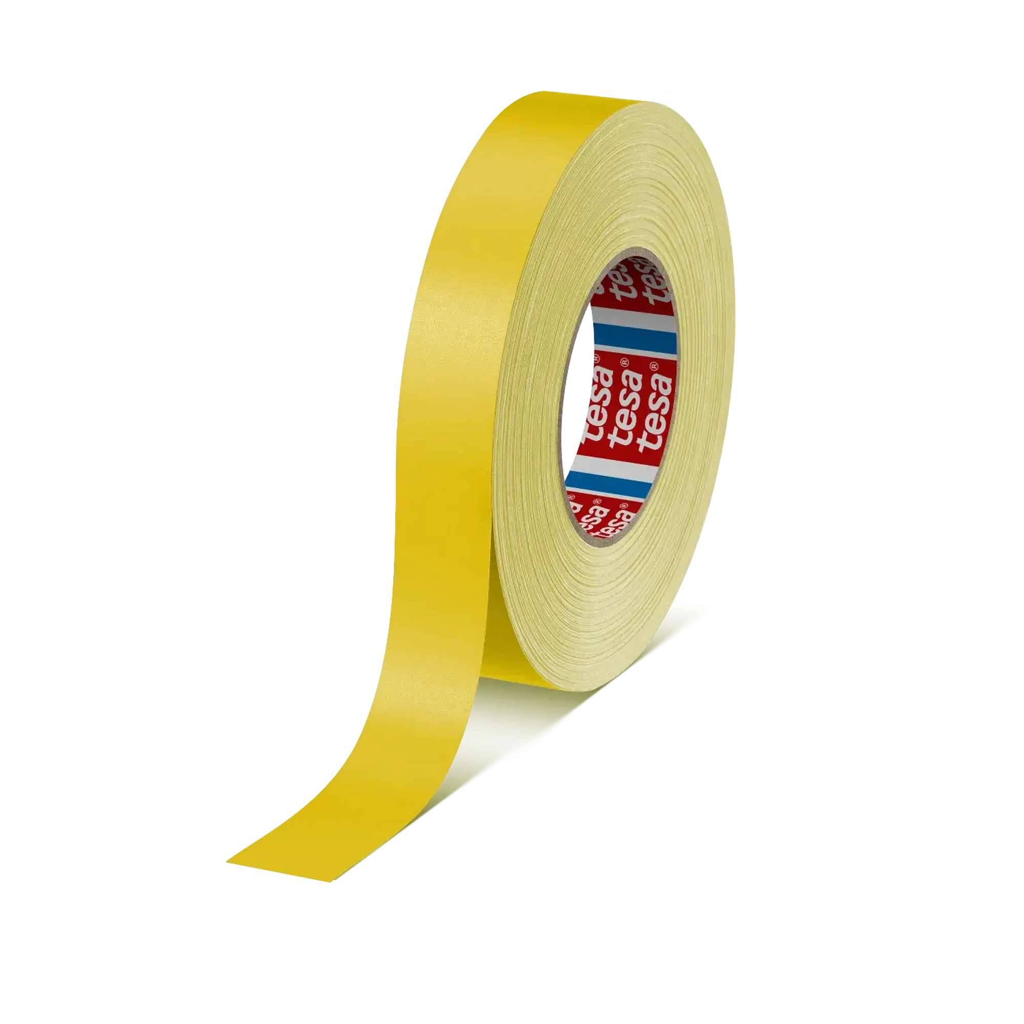 tesaband 4651 Premium Gewebeband, 50 m x 25 mm, gelb