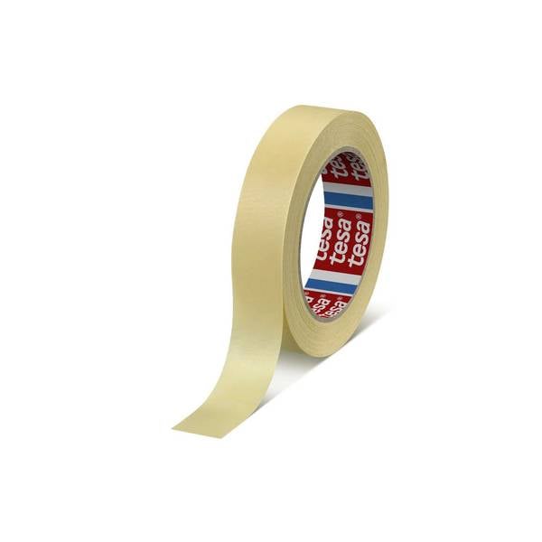 tesakrepp Malerband Allzweckabdeckband Basic 4323, 50 m x 25 mm, gelblich