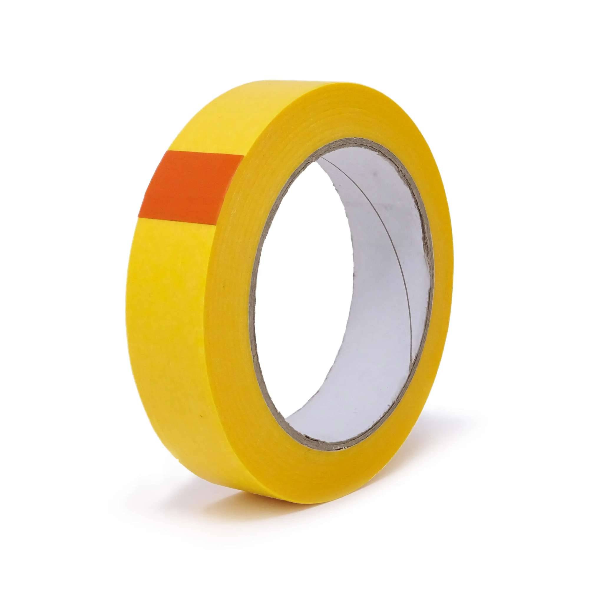 gws Washi Tape, dünnes Goldband für flache Farbkanten, 50 m x 25 mm, gelb-0