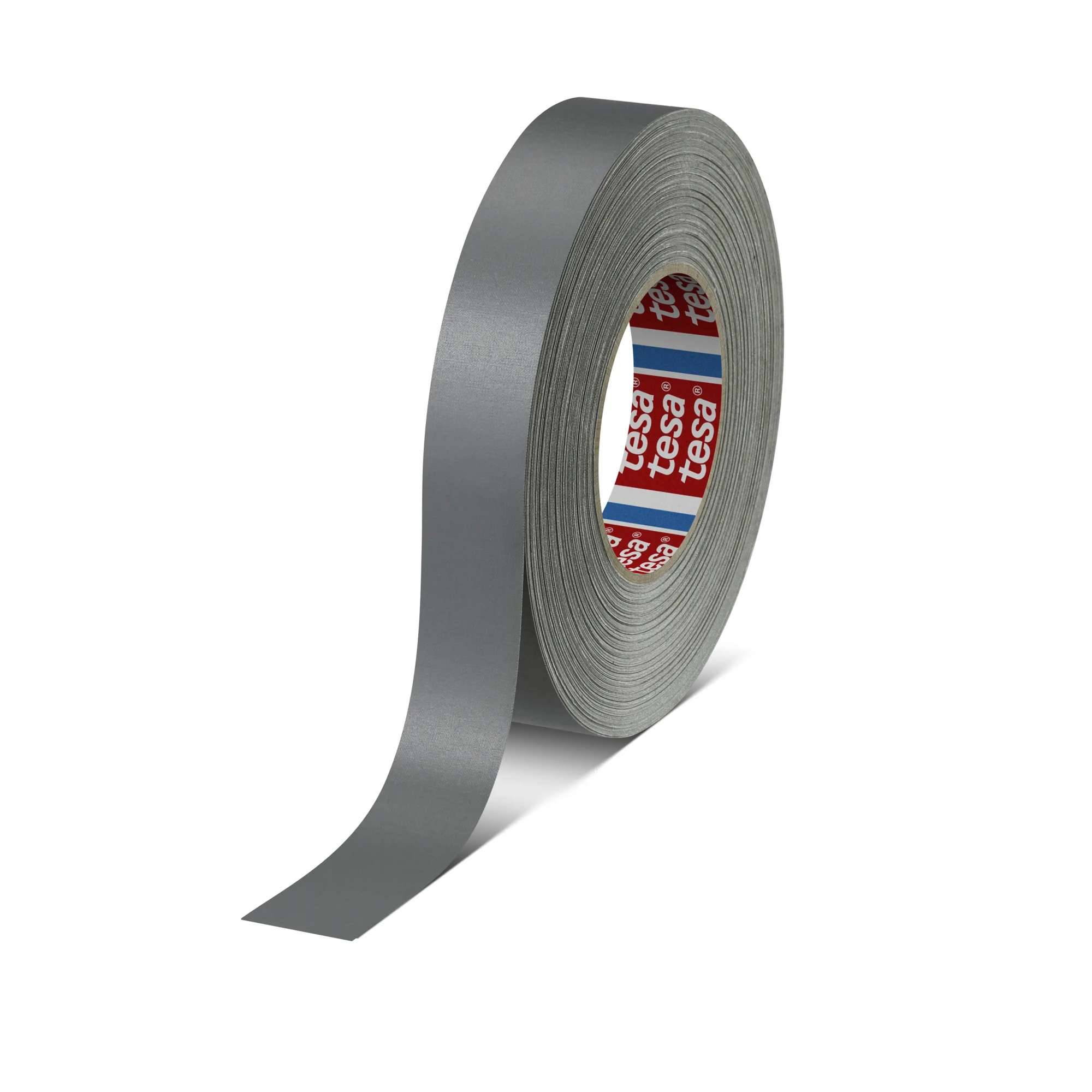 tesaband 4651 Premium Gewebeband, 50 m x 25 mm, grau