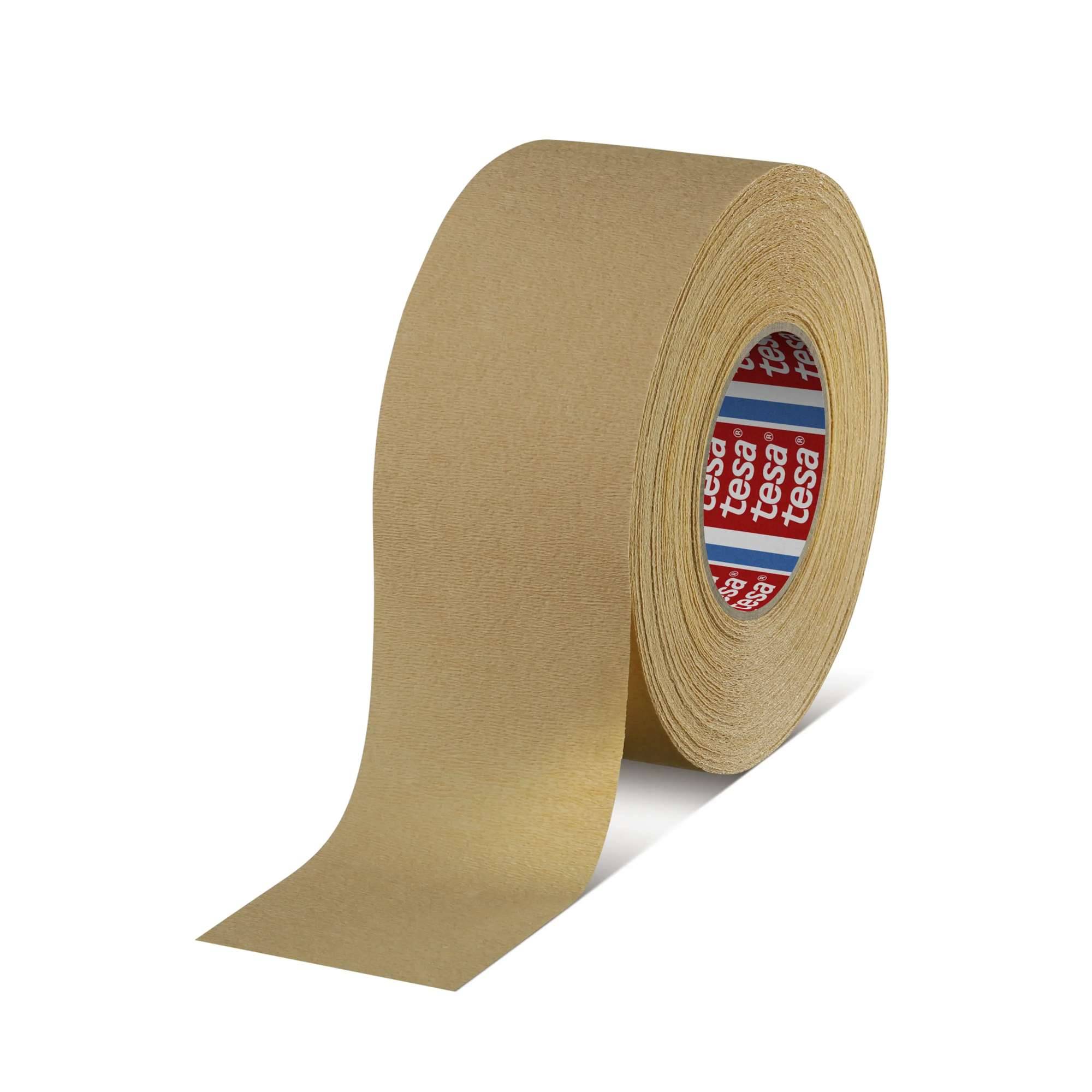 tesa 4319 Hochgekrepptes Papierklebeband, 50 m x 75 mm, braun-0