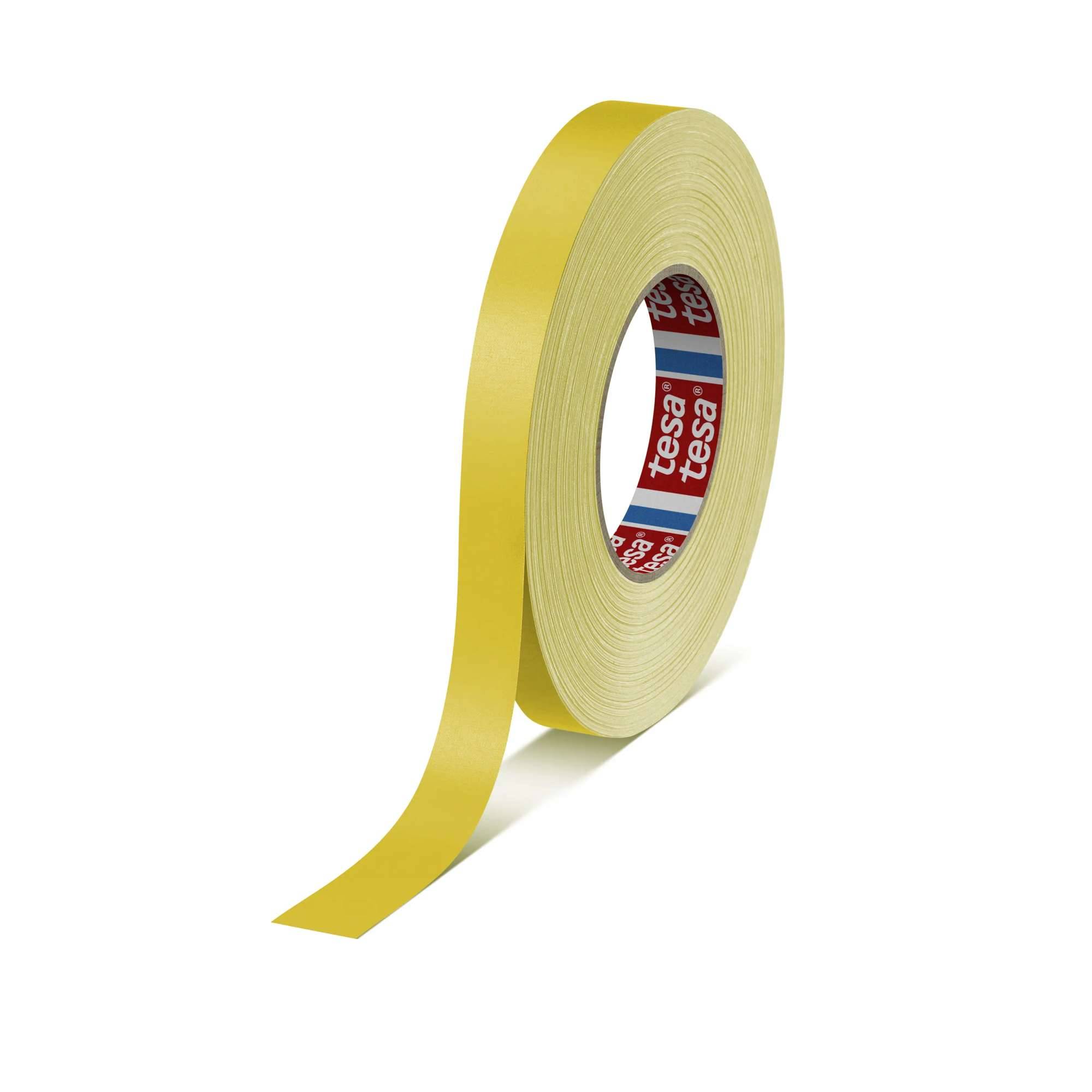 tesaband 4651 Premium Gewebeband, 50 m x 15 mm, gelb