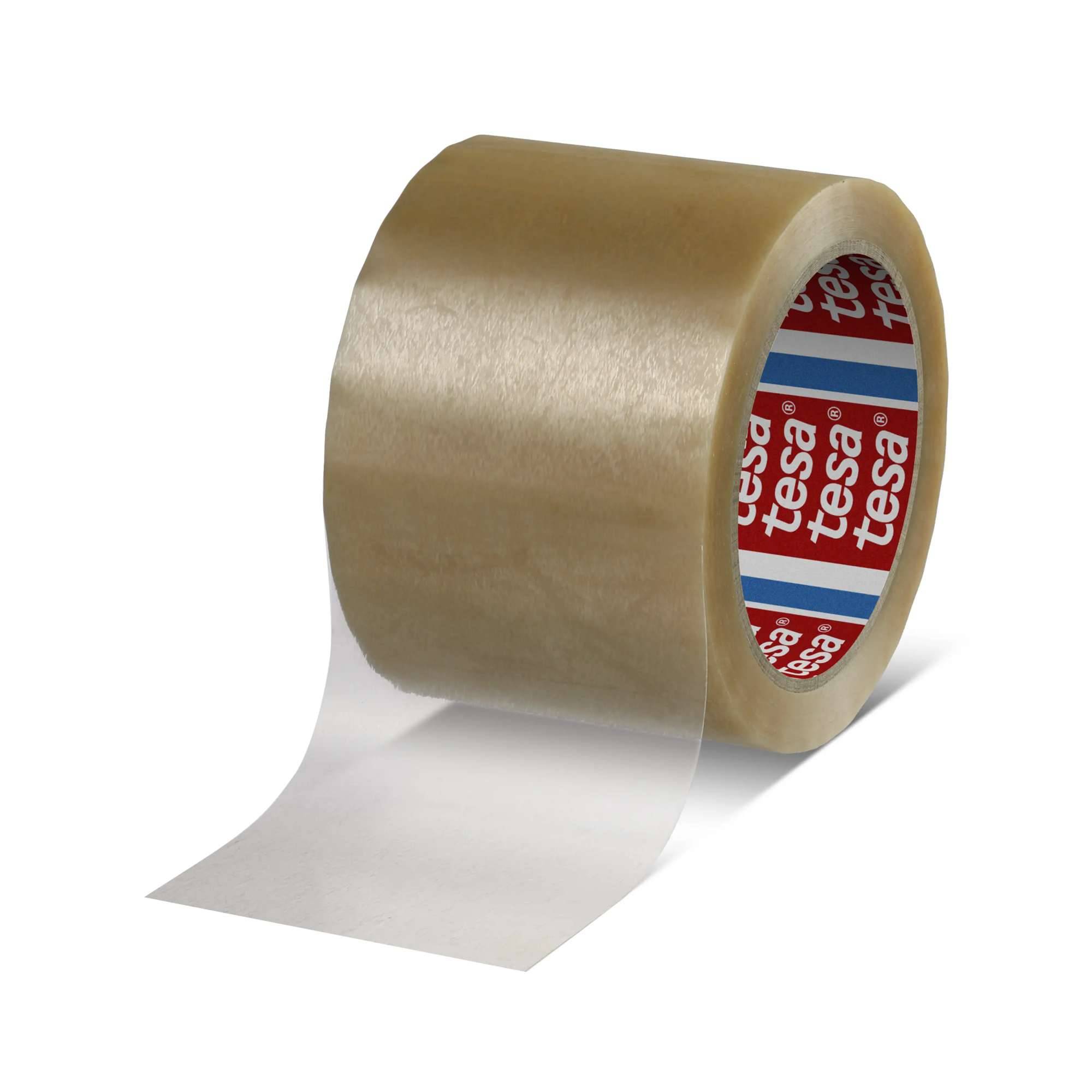 tesa 4124 Premium PVC Packband, 66 m x 75 mm, transparent