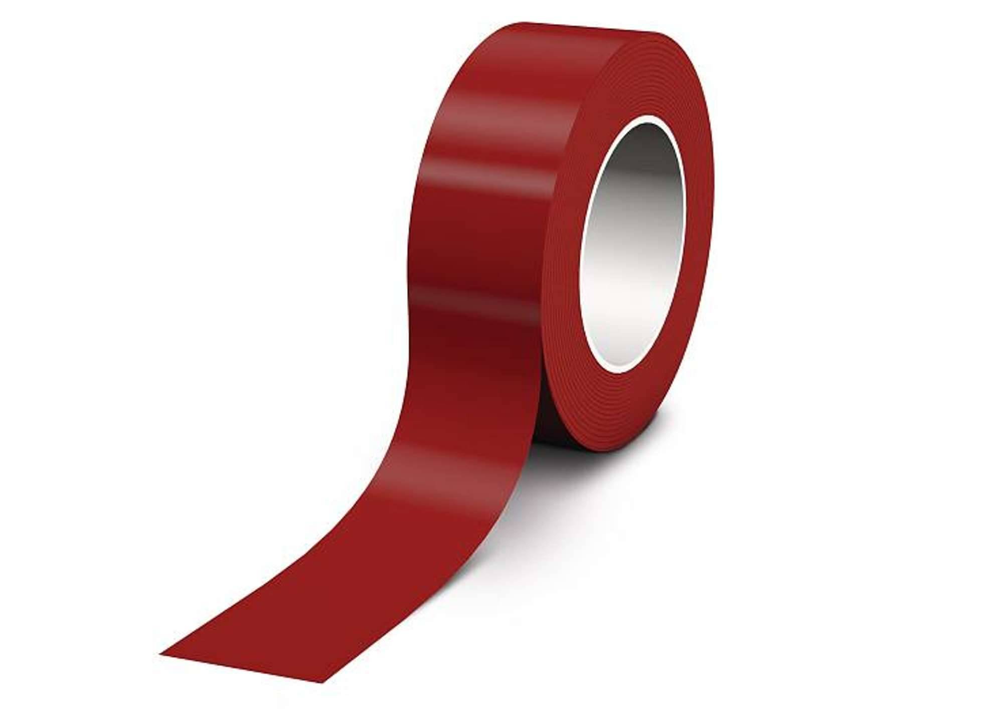 tesa 61126 Premium PET Abdeckband rot, 66 m x 50 mm, rot-0