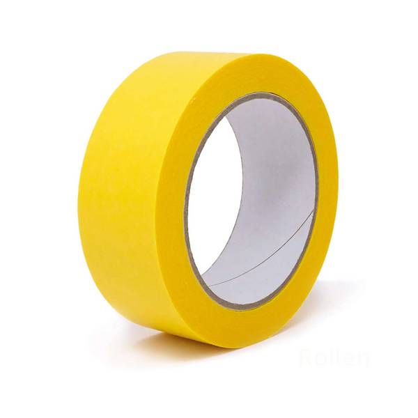 gws Washi Tape, dünnes Goldband für flache Farbkanten, 50 m x 38 mm, gelb