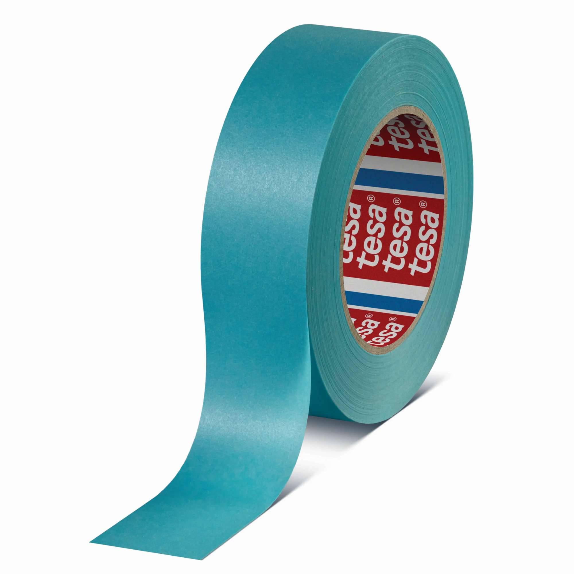 tesa krepp 4438 12 Wochen UV Oberflächenschutzband, 50 m x 38 mm, blau