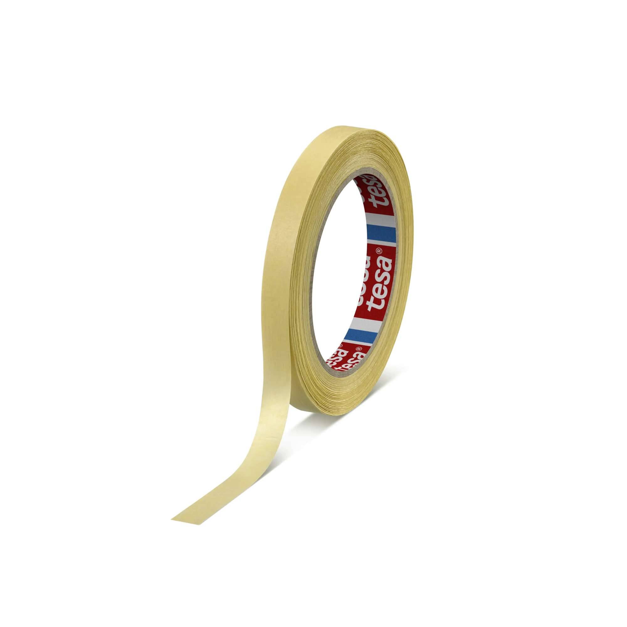 tesakrepp Malerband Allzweckabdeckband Basic 4323, 50 m x 15 mm, gelblich