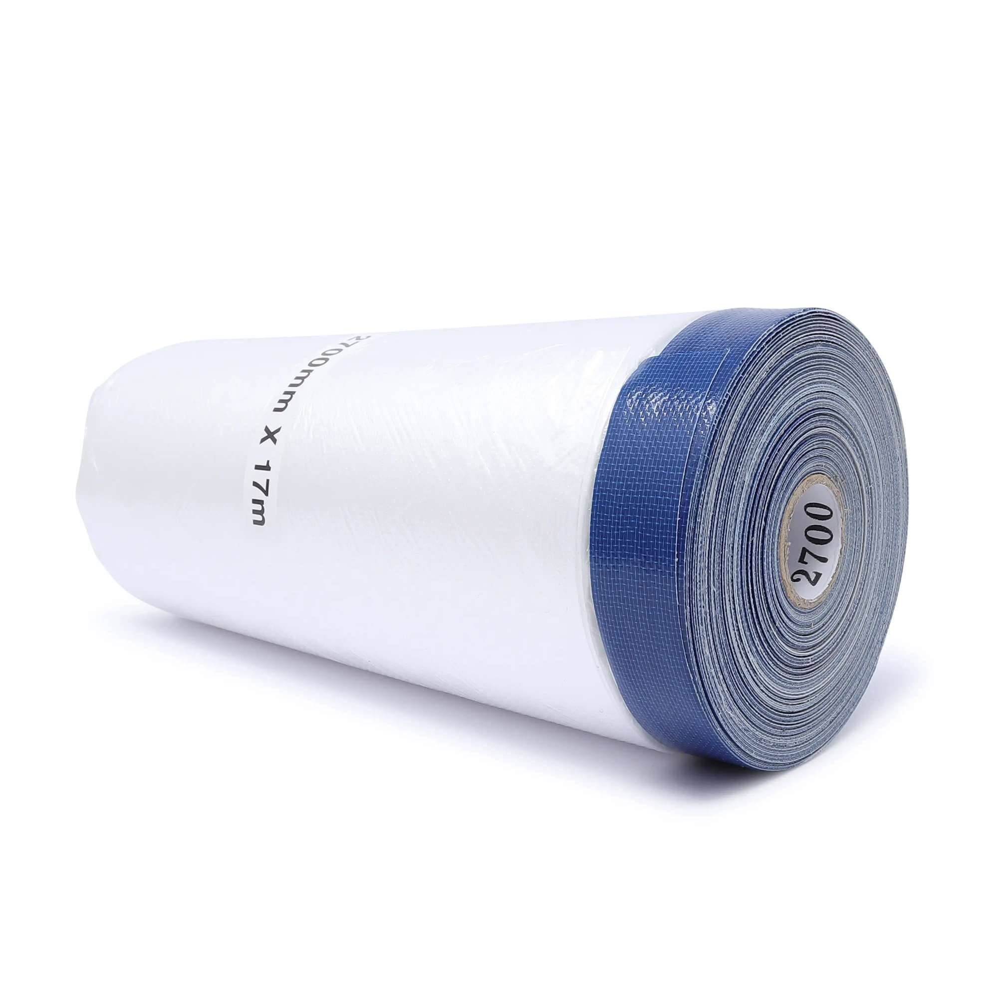 gws Maler-Abdeckfolie mit Gewebeklebeband, 17 m x 2700 mm, blau mit Folie-0