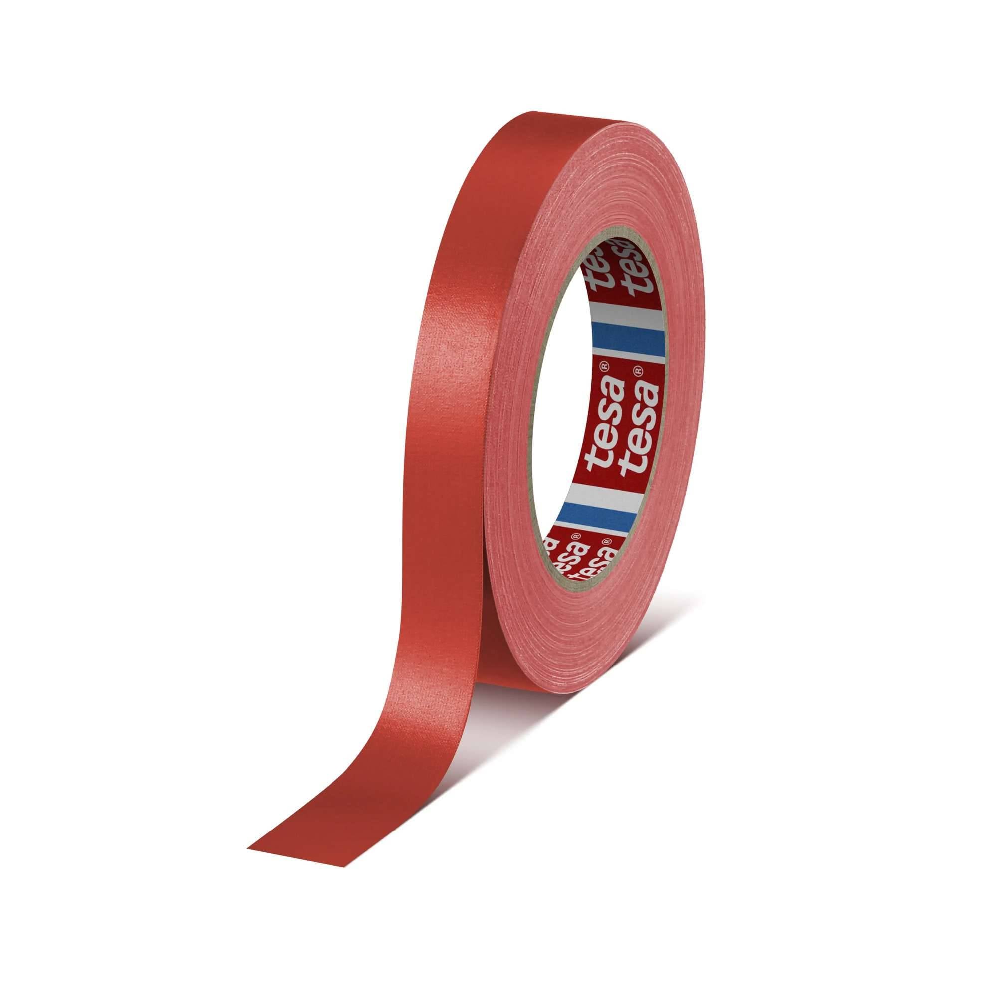 tesaband 4651 Premium Gewebeband, 25 m x 19 mm, rot-0
