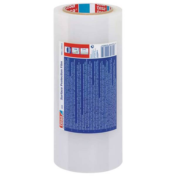 tesa 4848 Oberflächenschutzfolie, 100 m x 250 mm, rot/transluzent