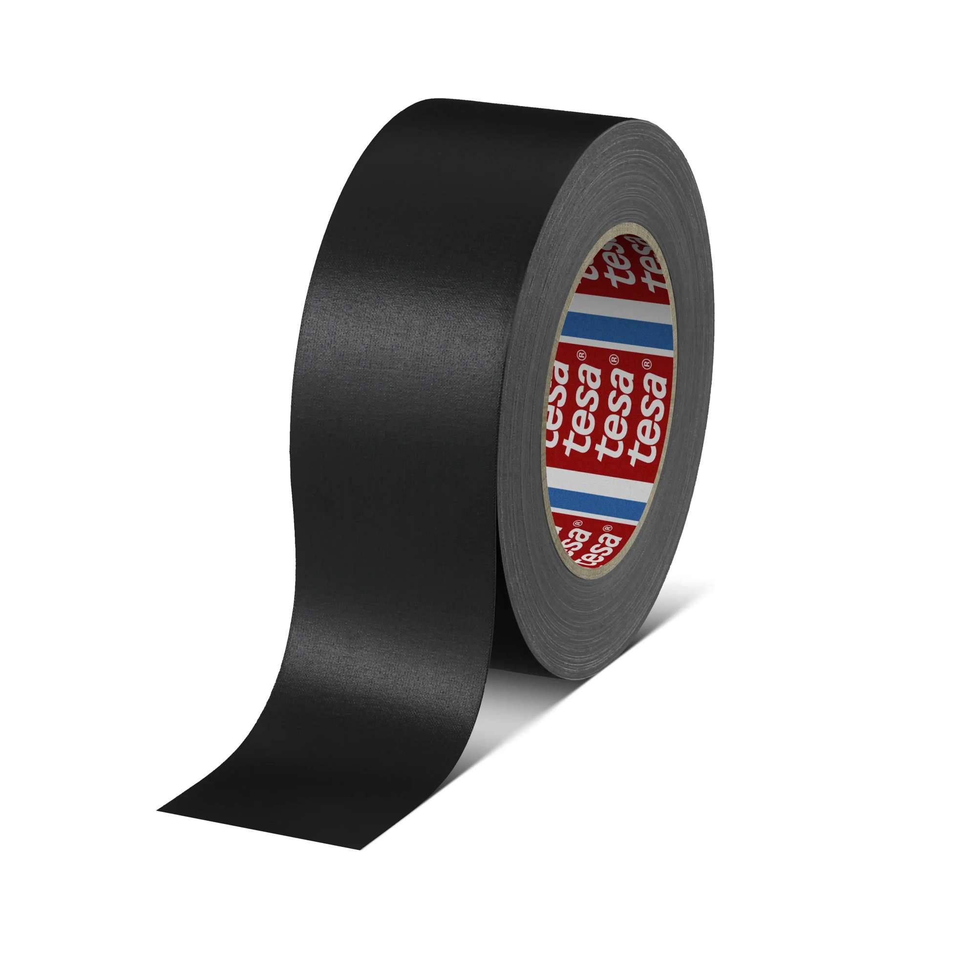tesaband 4651 Premium Gewebeband, 25 m x 50 mm, schwarz