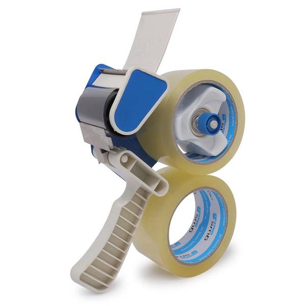 gws PROMO Set Handabroller + 2 Rollen gws Packband, Abroller + 2 Rollen 66 m x 50 mm