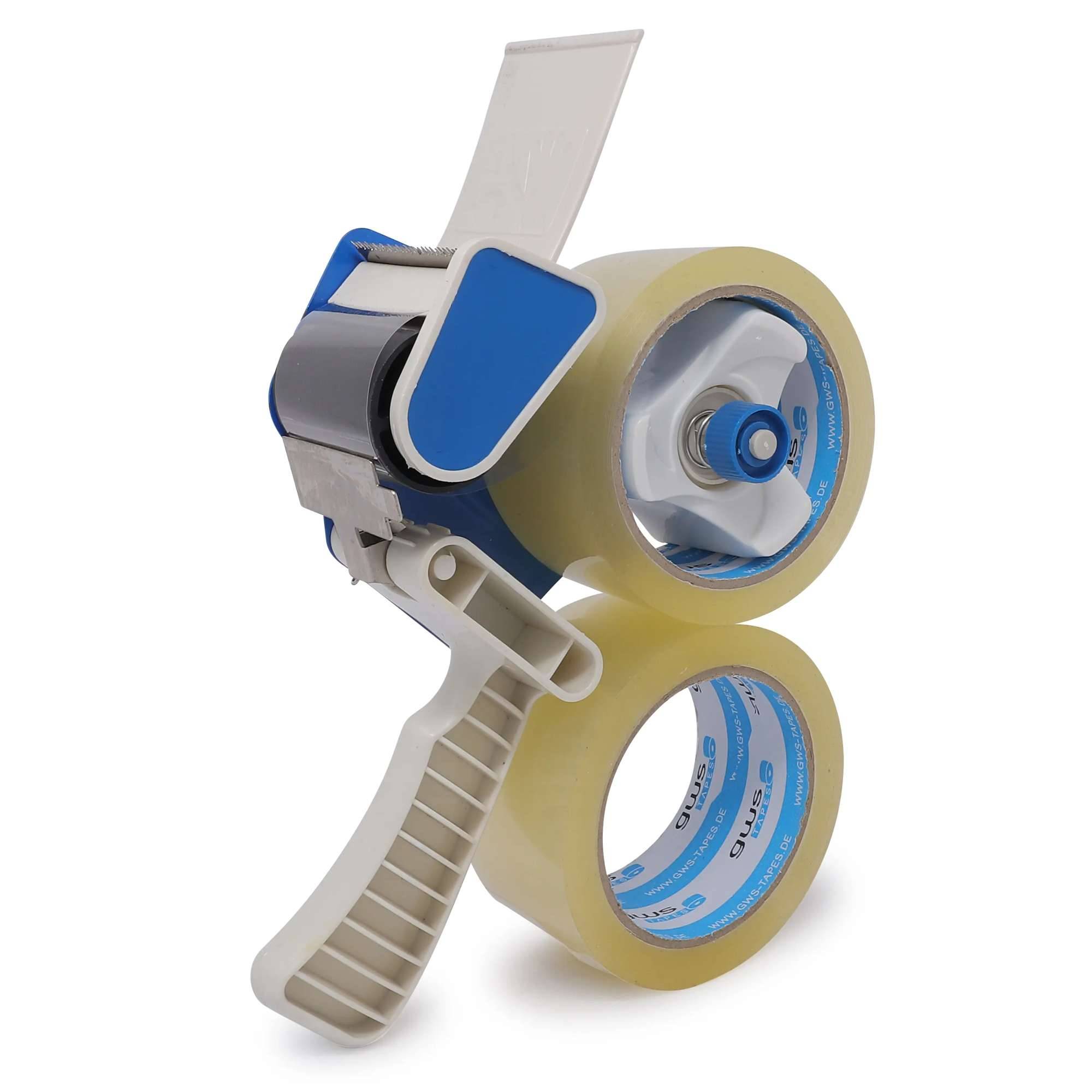 gws PROMO Set Handabroller + 2 Rollen gws Packband, Abroller + 2 Rollen 66 m x 50 mm-0