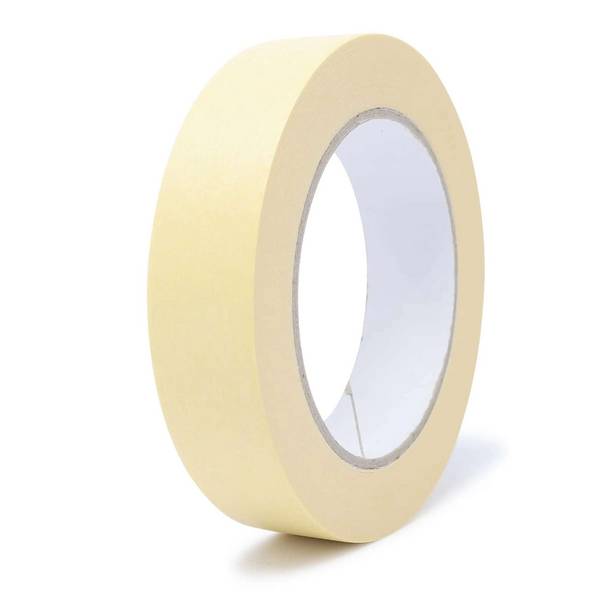 gws Feinkrepp bis 80°C, 50 m x 25 mm, gelblich