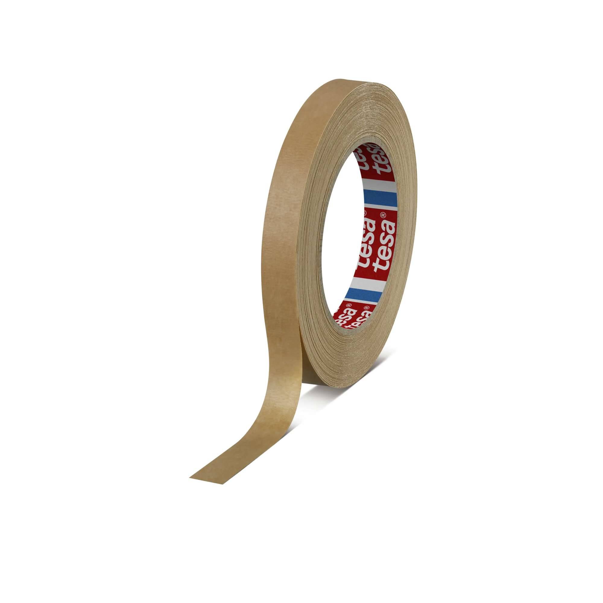 tesakrepp 4309 Temperaturbeständiges Papierabdeckband, 50 m x 15 mm, braun-0