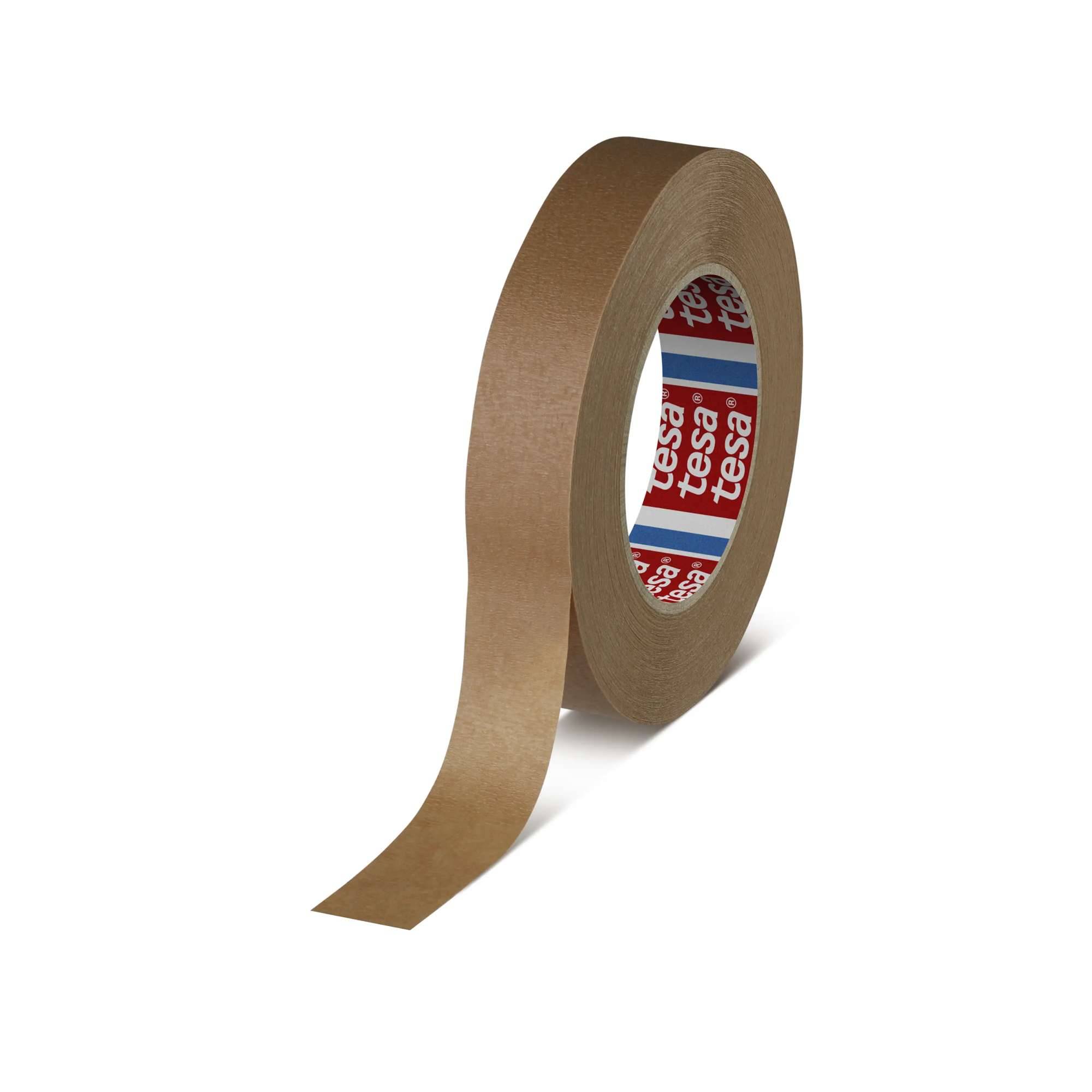 tesa 4341 Temperaturbeständiges Abdeckband für Lackierarbeiten, 50 m x 25 mm, braun-0