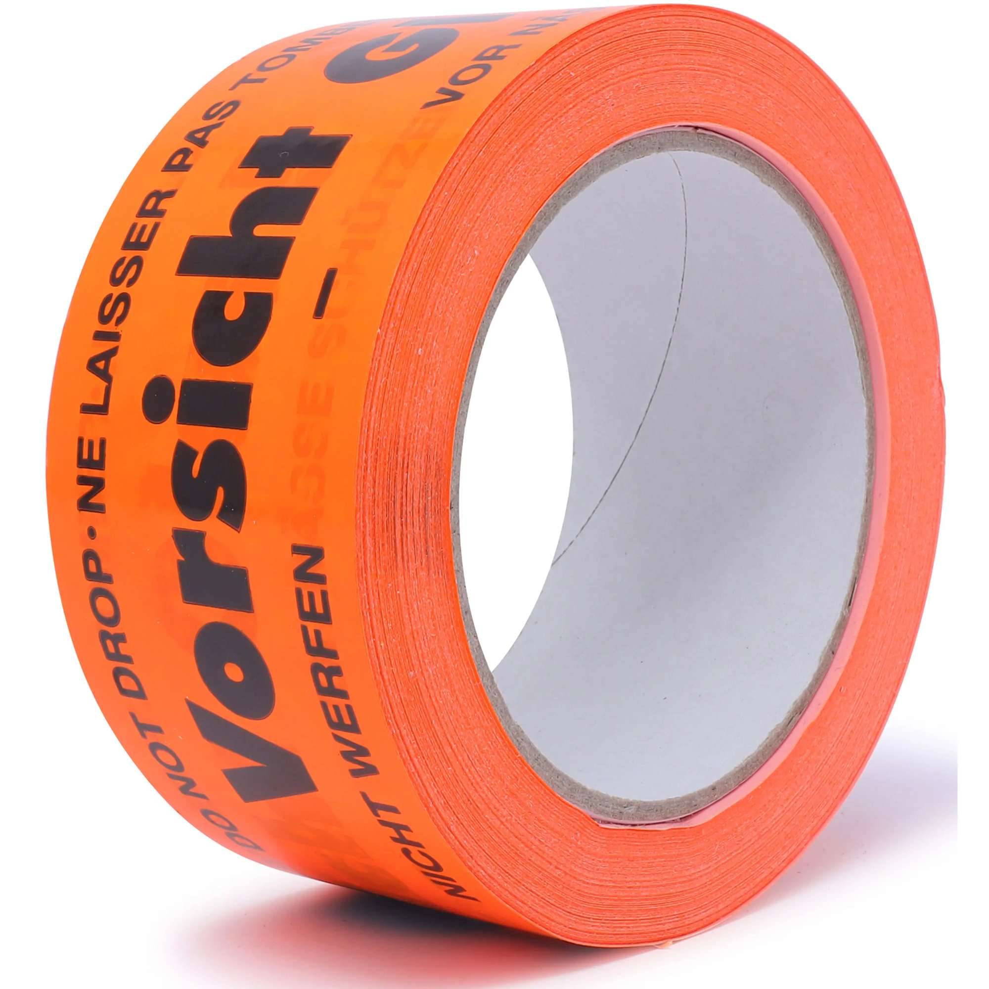 gws 40051 Premium PVC Warn-, Packband, 66 m x 50 mm, "Vorsicht Glas"-0