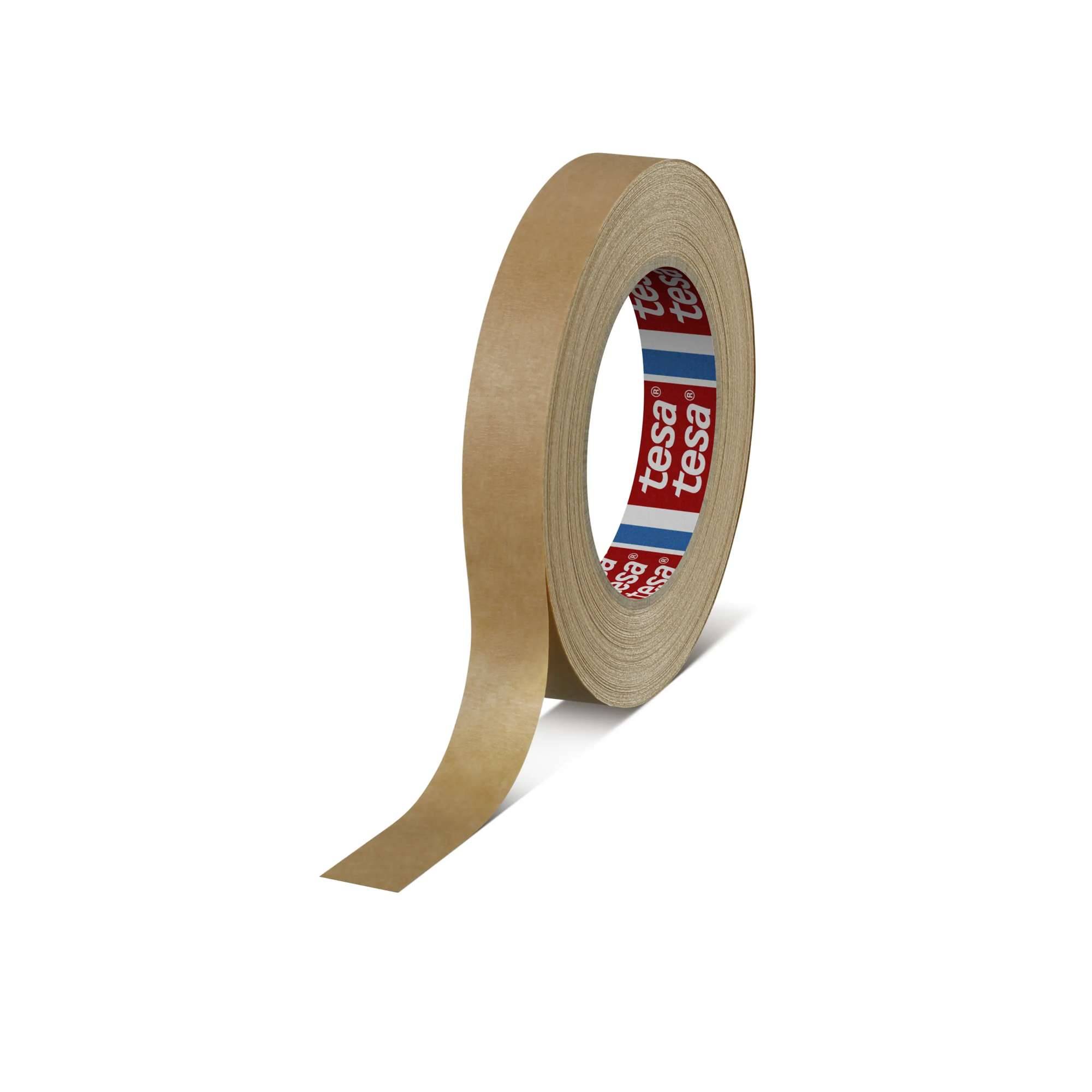 tesakrepp 4309 Temperaturbeständiges Papierabdeckband, 50 m x 19 mm, braun