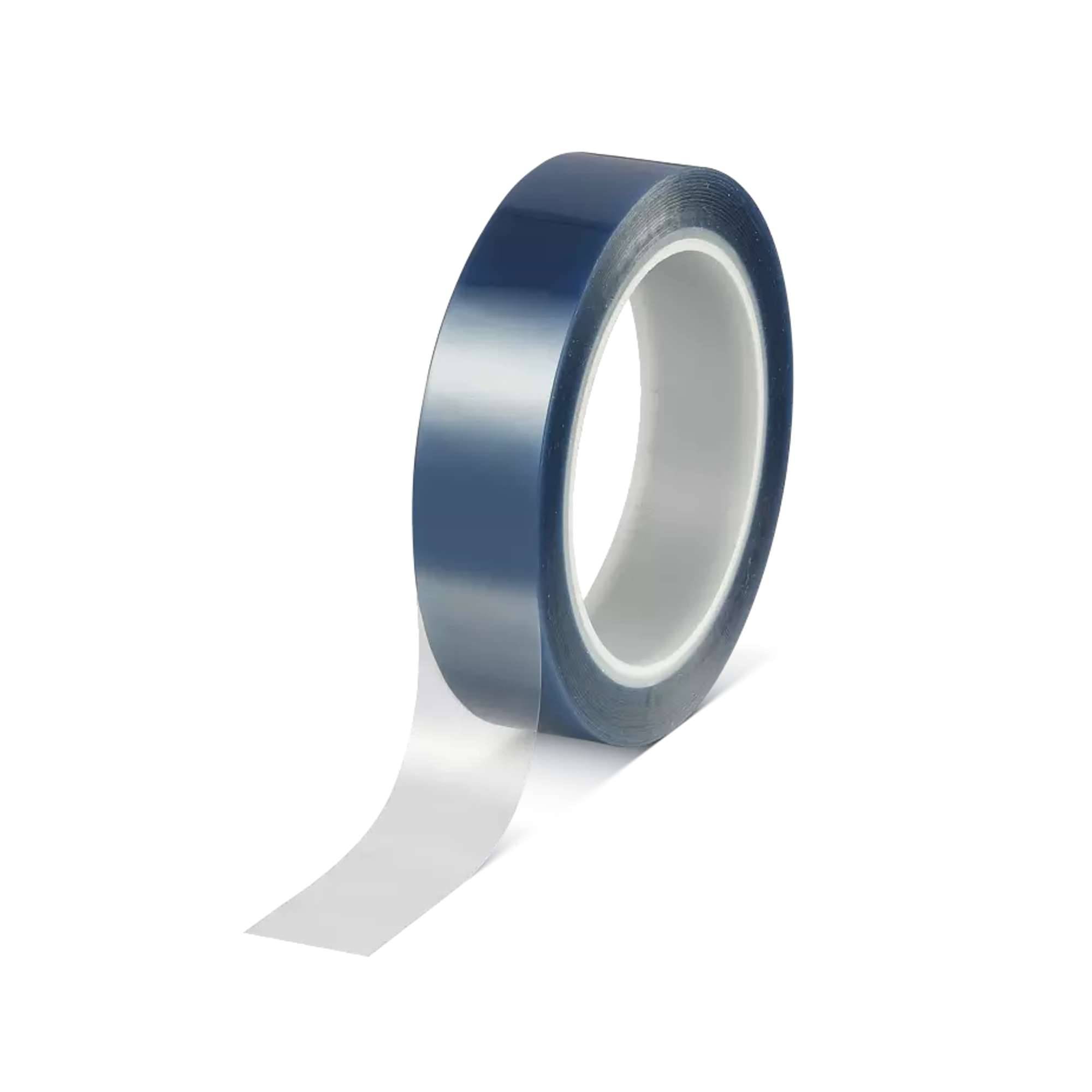 tesa 50650 PET Silikon-Abdeckband, hitzbeständig, 66 m x 25 mm, blau/transluzent-0