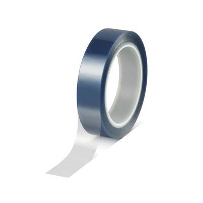 tesa 50650 PET Silikon-Abdeckband, hitzbeständig, 66 m x 25 mm, blau/transluzent-0