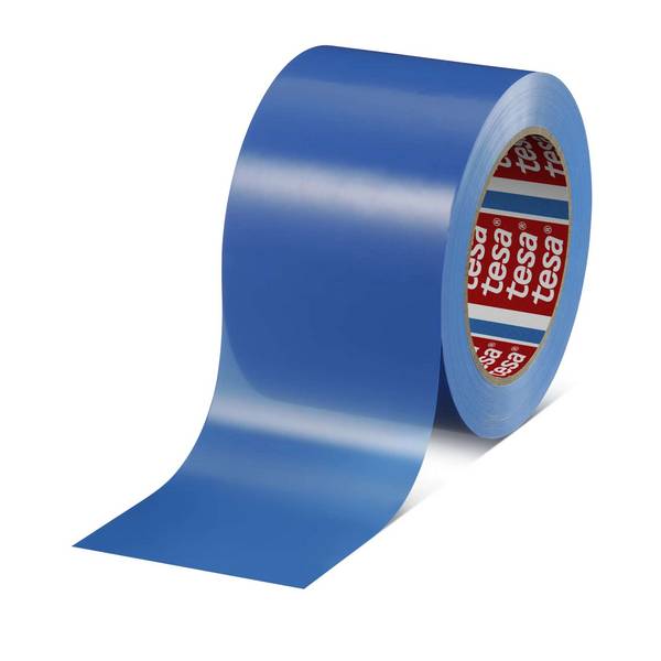 tesa 7133 Oberflächenschutzfolie, Kunstoff-Abdeckung fürs lackieren, 300 m x 15 mm, blau