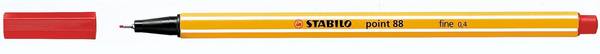 STABILO 88/40 point 88 Fineliner rot 0,4 mm, 10 St. Schreibutensilien