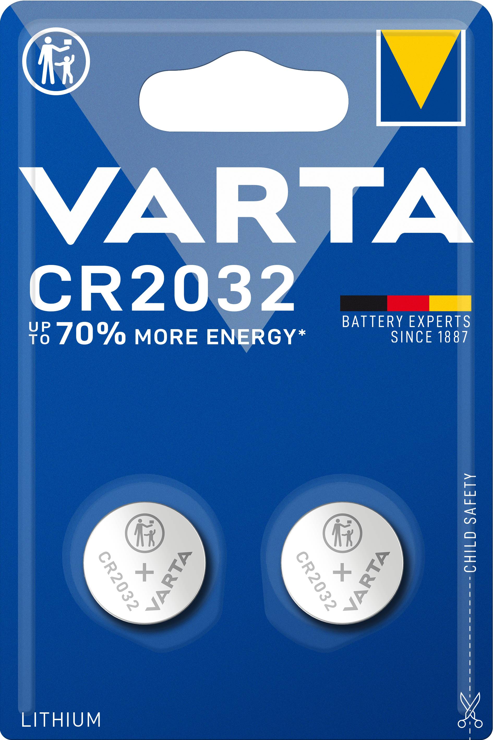 Varta Knopfzelle 06032 ELECTRONICS 2Blister CR 2032 (MHD)-0