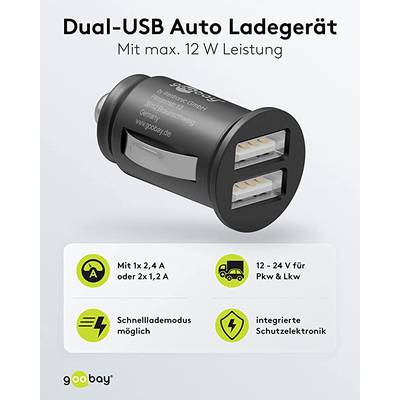 Universal Autoladegerät KFZ PKW USB Handy Dual Ladegerät 1 Port 1A