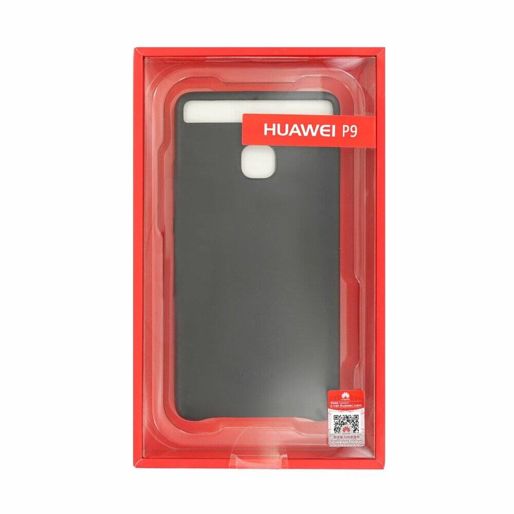 Huawei Leder Schutzhülle für Huawei P9 schwarz-1