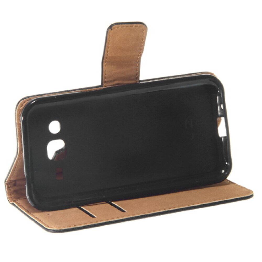 Lederhülle für Galaxy J2 – Schwarz 4250710570850-2