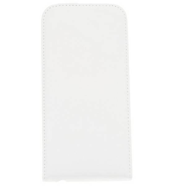 Slim Leder Flip Hülle für Galaxy S6 - weiß 4250710563678