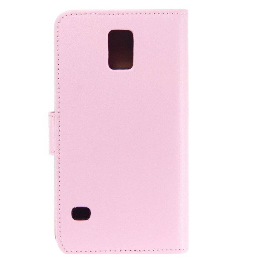 Hülle aus Leder für Galaxy S5 pink 4250710549726-1