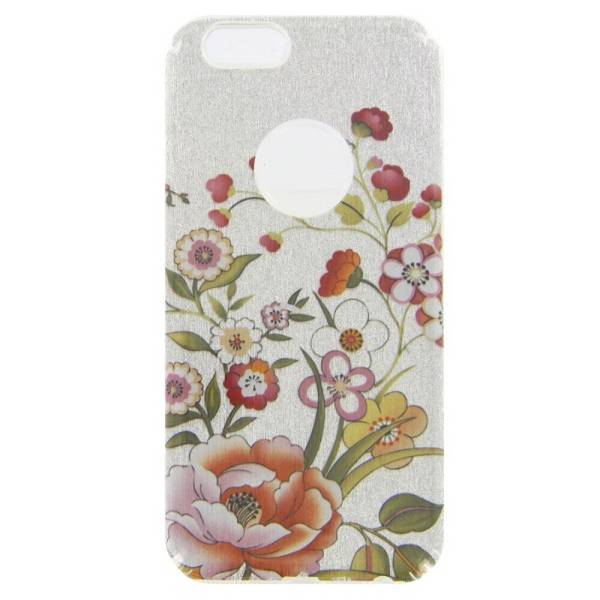 Silikonhülle iPhone 6 mit Glitzer-Blumenmuster