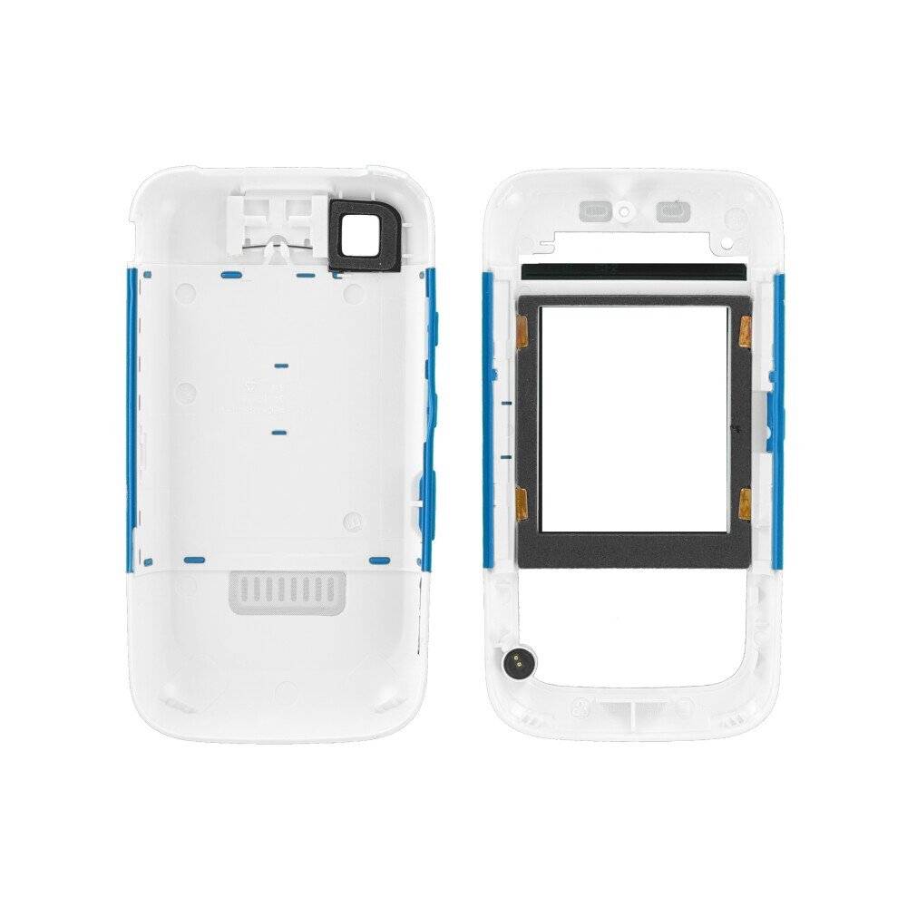 Nokia 5200 Frontcover und Backcover / Oberschale blau-1