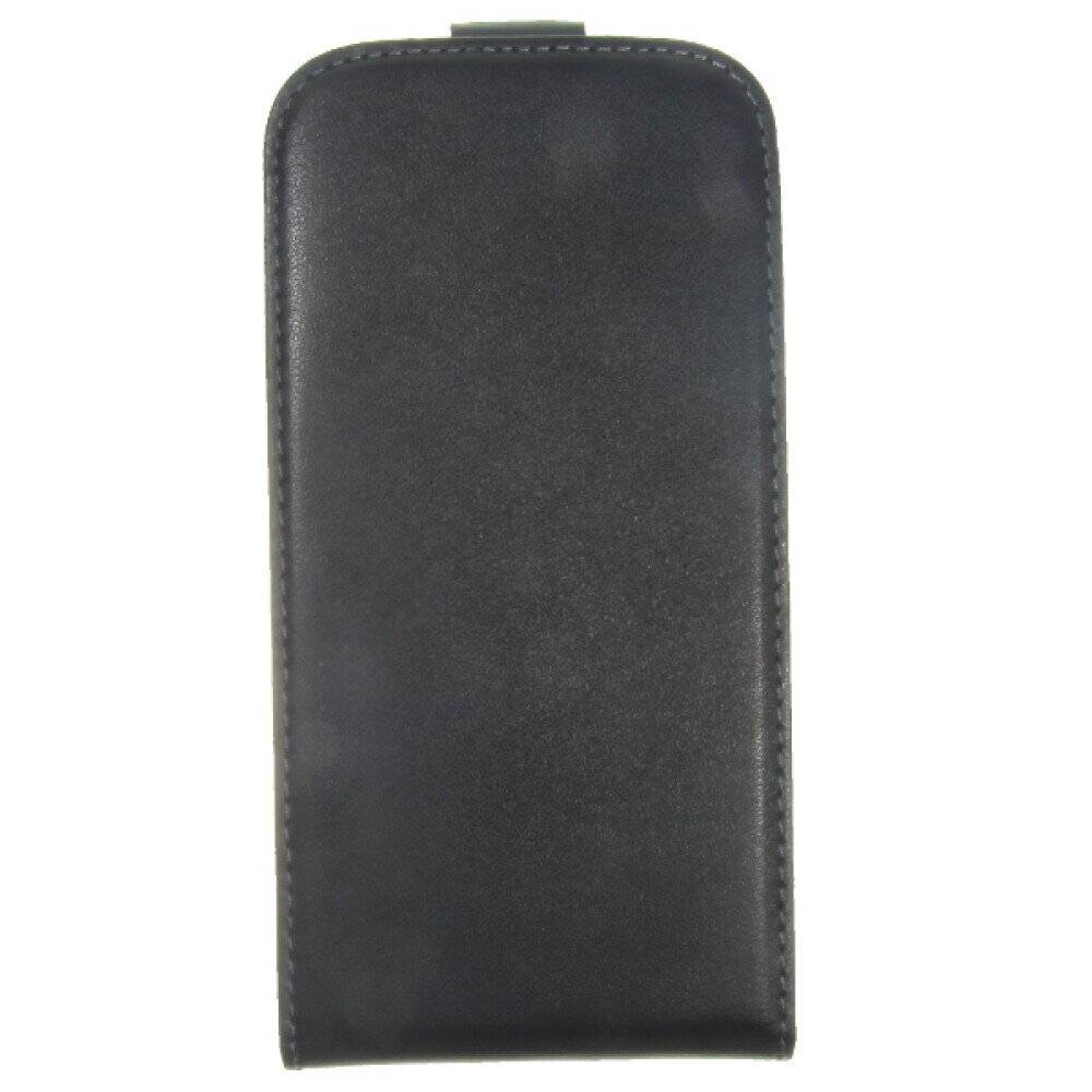 Slim Leder Flip Schutzhülle S4 Galaxy I9500 - Schwarz-0