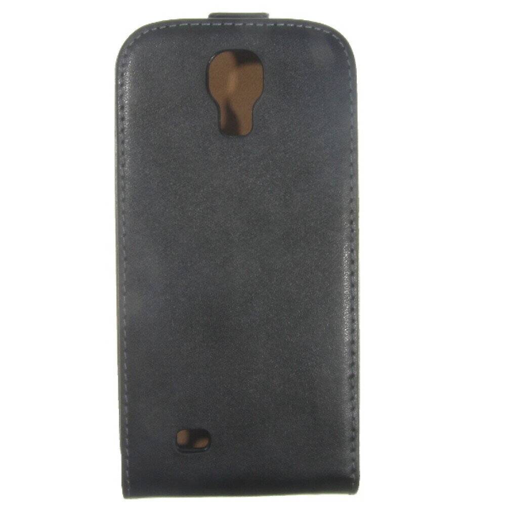 Slim Leder Flip Schutzhülle S4 Galaxy I9500 - Schwarz-1