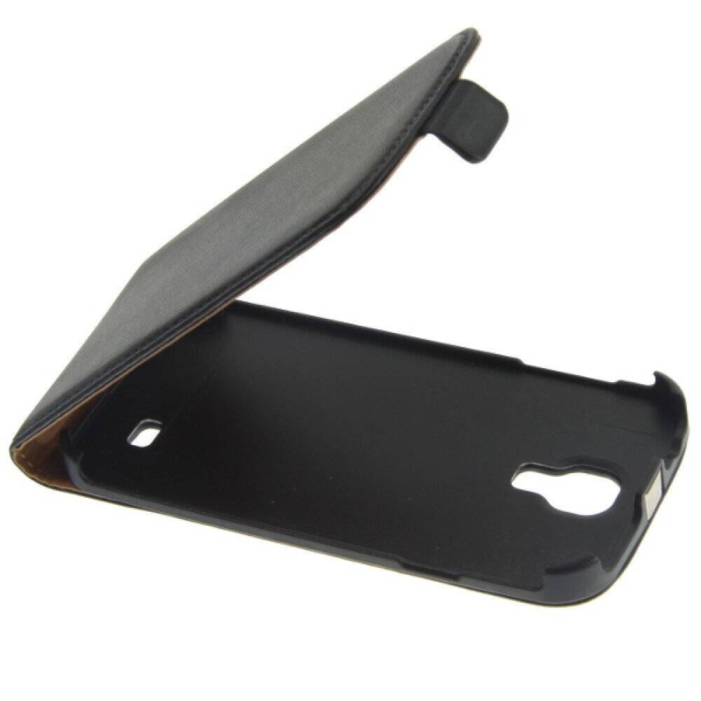 Slim Leder Flip Schutzhülle S4 Galaxy I9500 - Schwarz-2