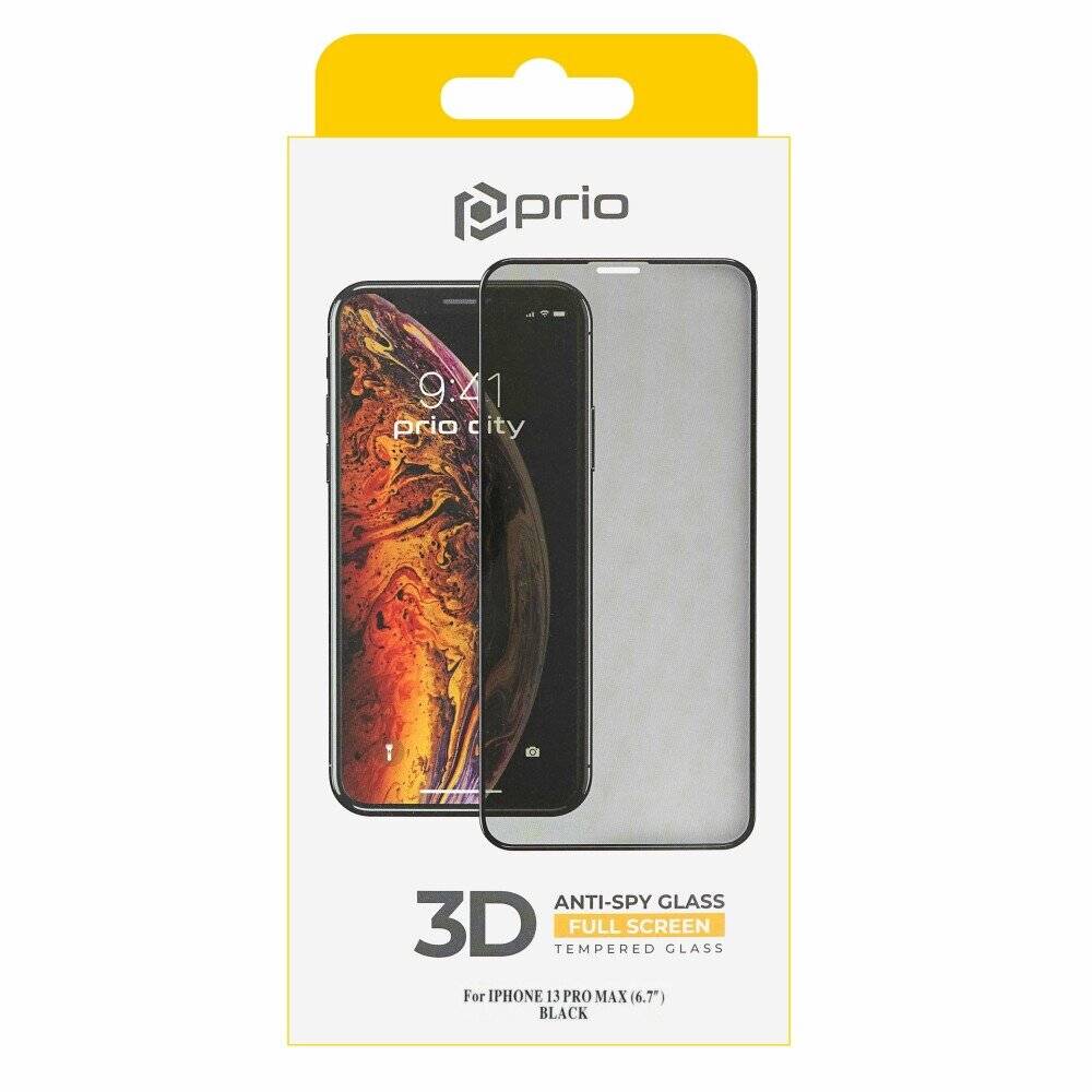 prio 3D Anti-Spy Displayschutzglas für iPhone 14 Plus/13 Pro Max schwarz-1
