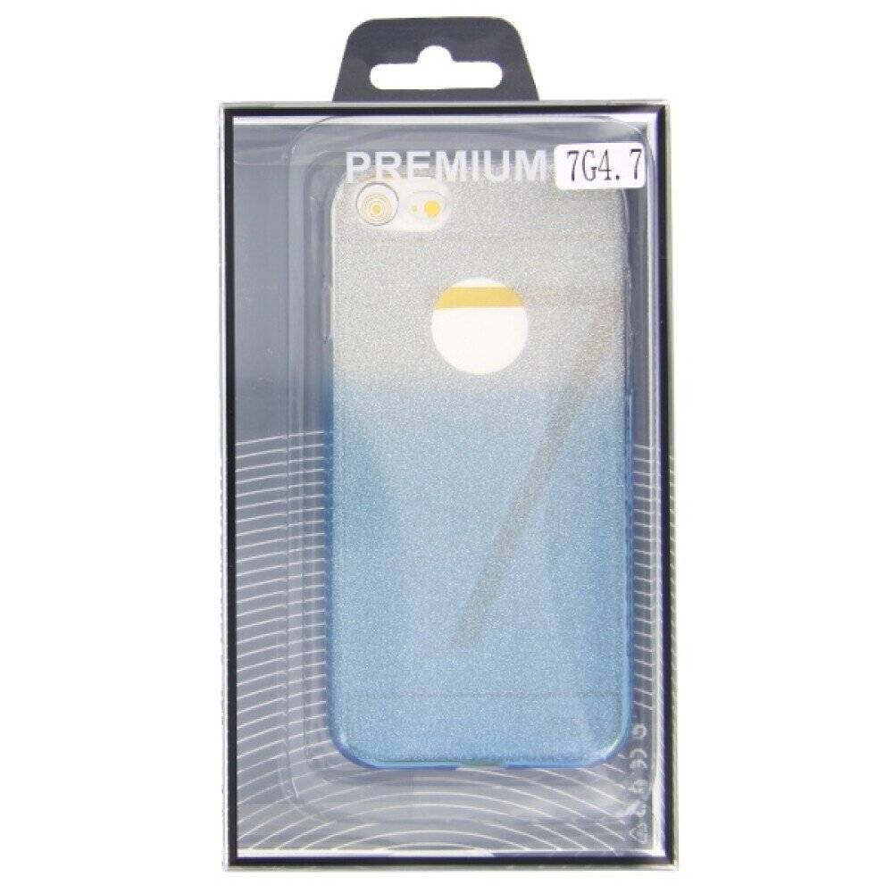 TPU Silikonhülle für iPhone 7 - blau-2