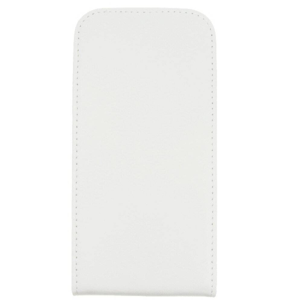 Slim Leder Flip Hülle für S4 Galaxy I9500 - weiß 4250710510788-0