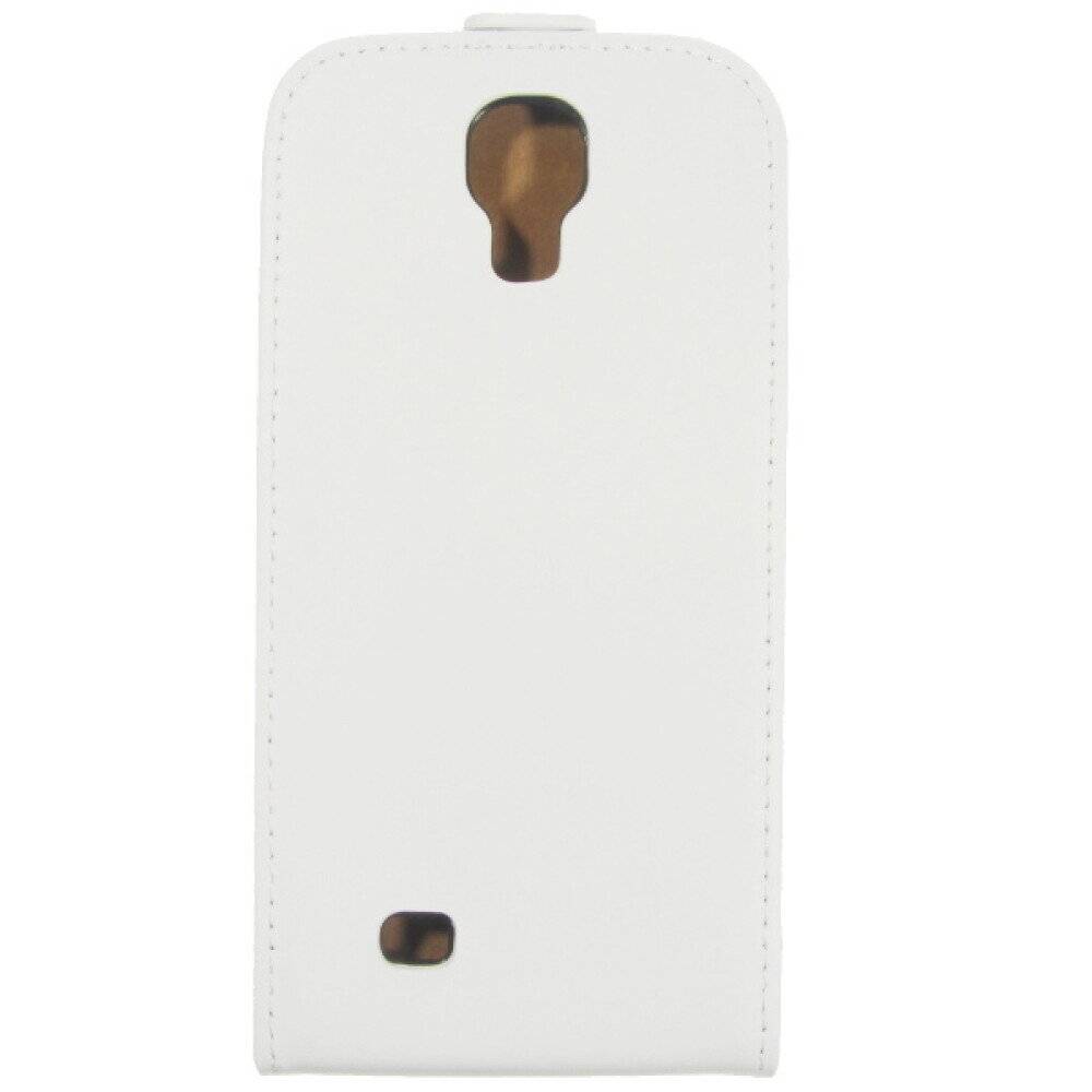 Slim Leder Flip Hülle für S4 Galaxy I9500 - weiß 4250710510788-1