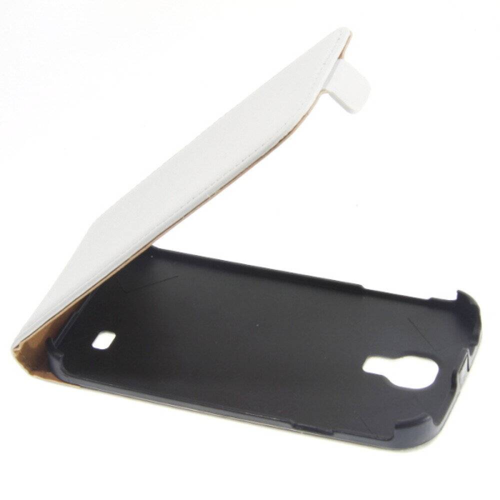 Slim Leder Flip Hülle für S4 Galaxy I9500 - weiß 4250710510788-2