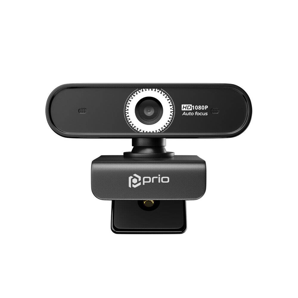prio Full HD 1080P Autofokus Webcam schwarz-0