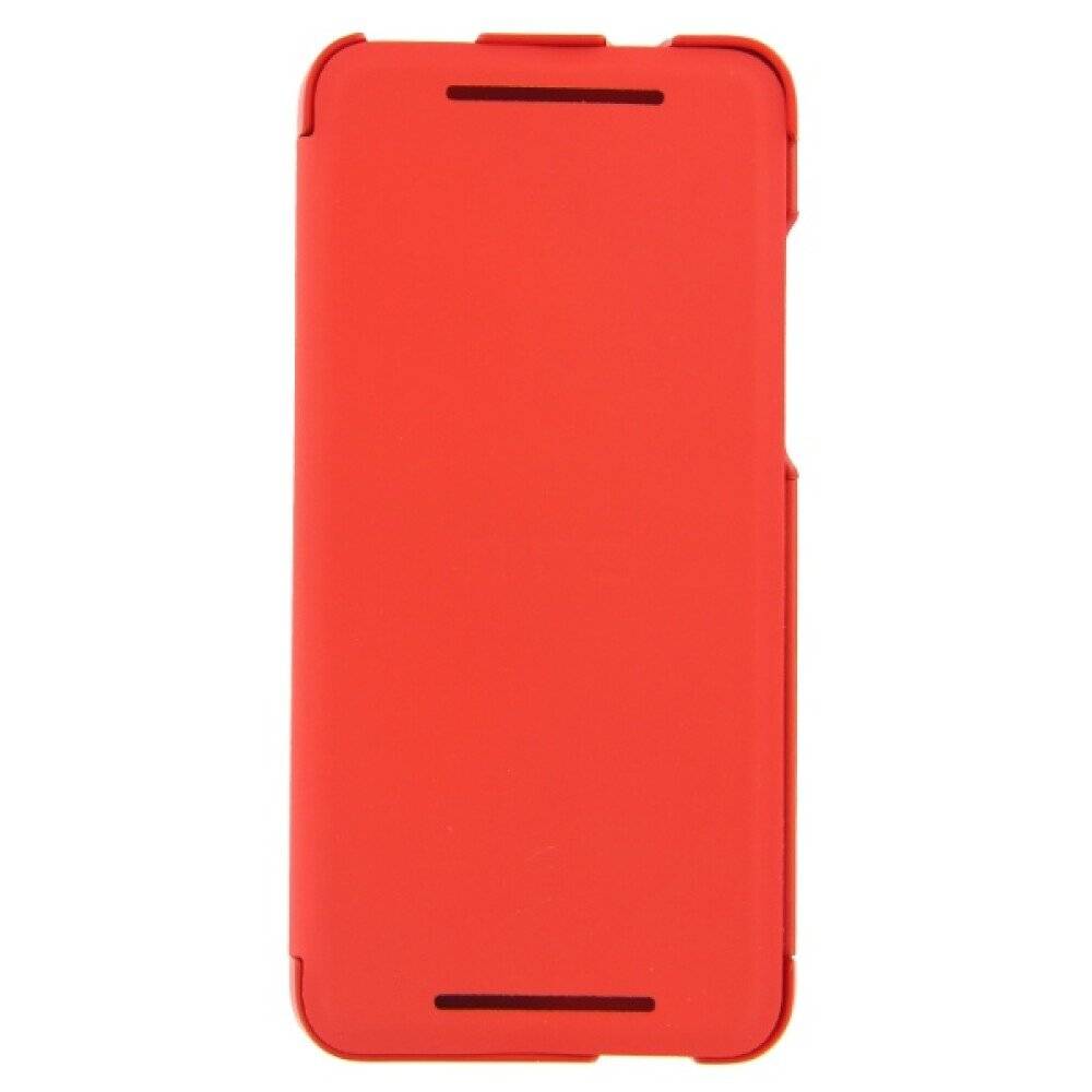 Original Flip Case Handyhülle für HTC One Mini Rot HCV851-5